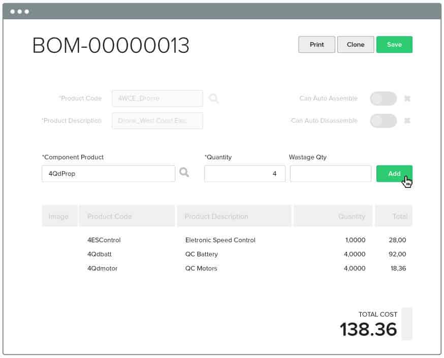 Unleashed - Bills of Materials Management